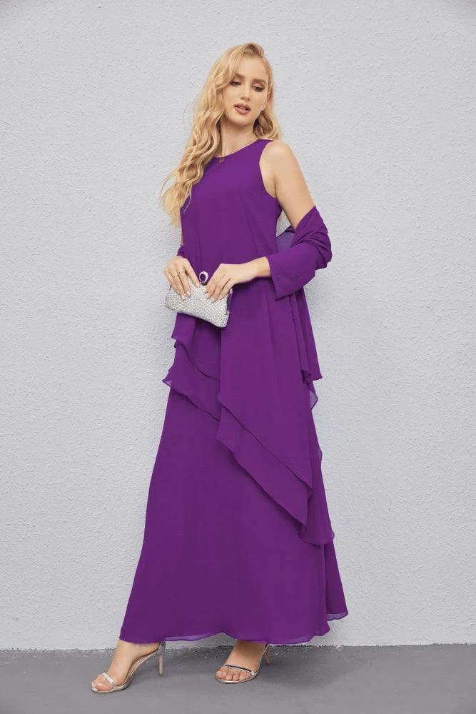 Mother of Bride Dresses with Open Front Lightweight Cardigan Formal Prom Gown  28081 - Image 141