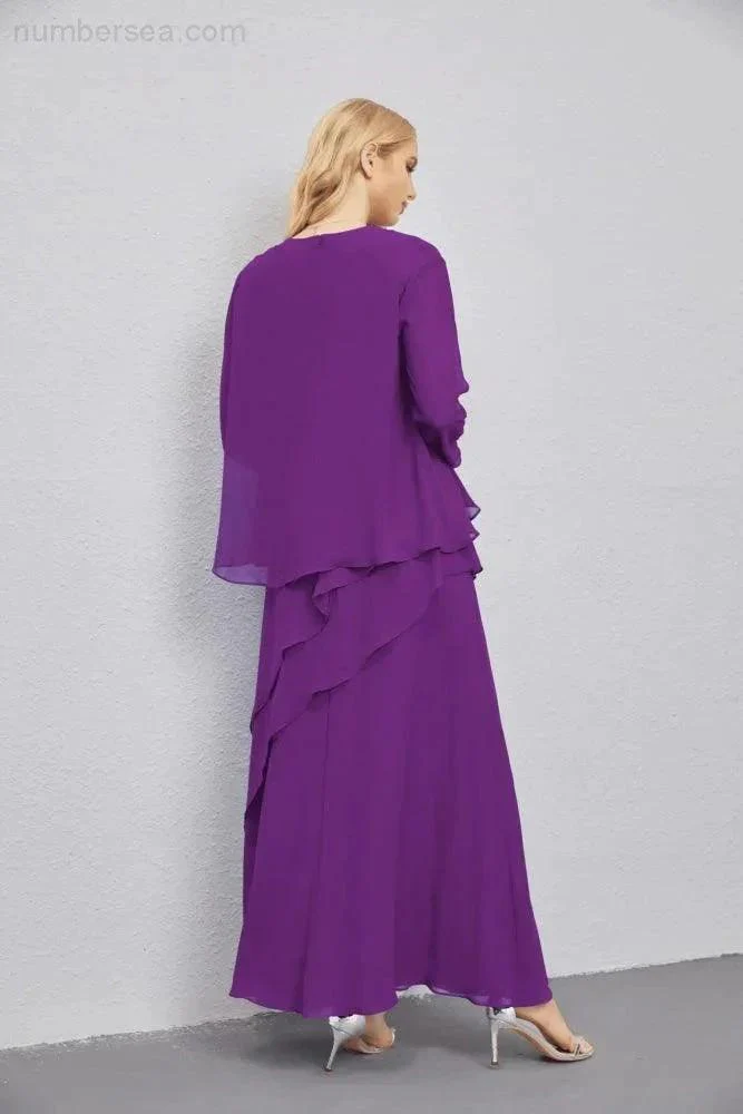 Mother of Bride Dresses with Open Front Lightweight Cardigan Formal Prom Gown  28081 - Image 142
