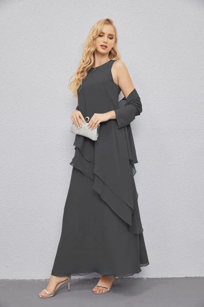 Mother of Bride Dresses with Open Front Lightweight Cardigan Formal Prom Gown  28081 - Image 149