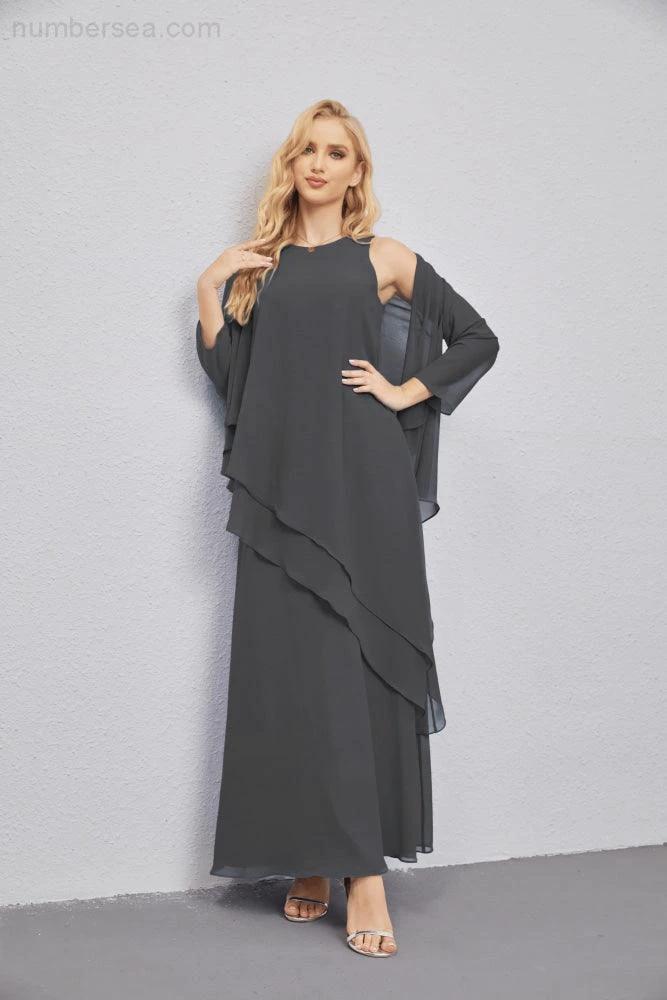 Mother of Bride Dresses with Open Front Lightweight Cardigan Formal Prom Gown  28081 - Image 151