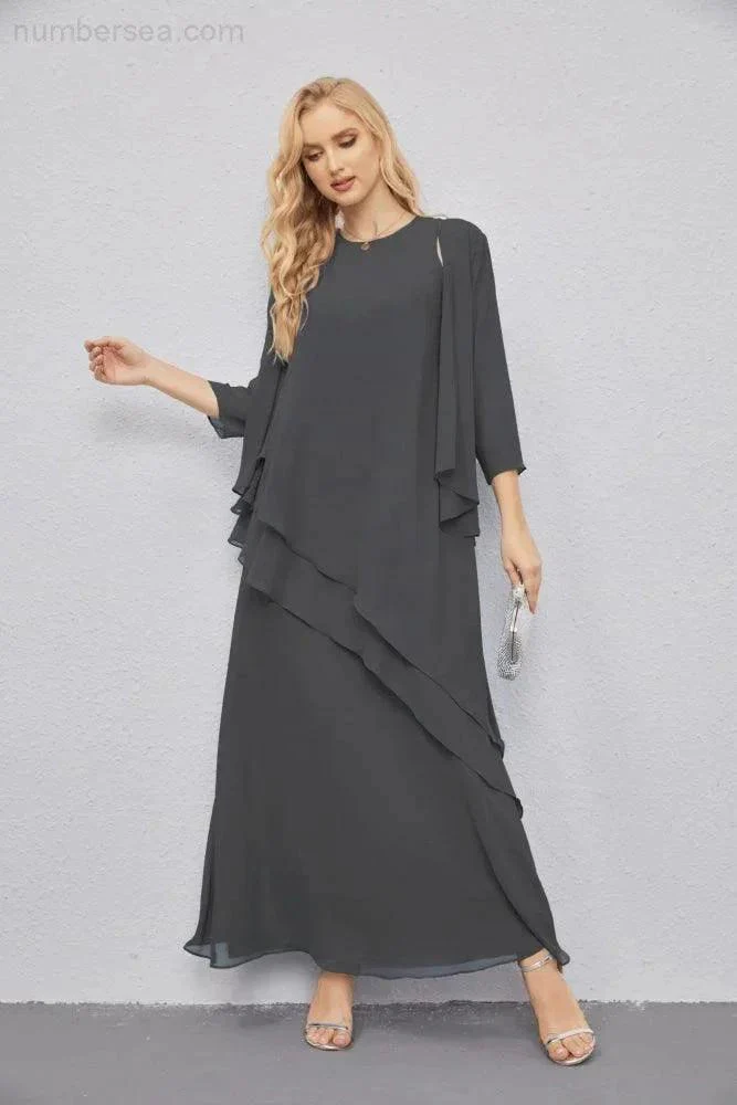 Mother of Bride Dresses with Open Front Lightweight Cardigan Formal Prom Gown  28081 - Image 152