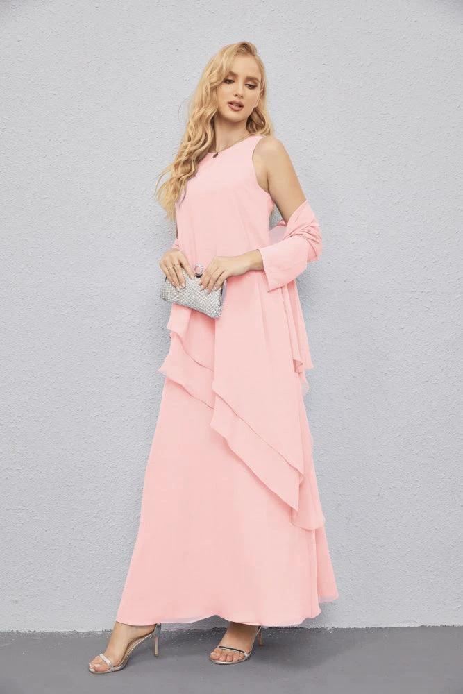 Mother of Bride Dresses with Open Front Lightweight Cardigan Formal Prom Gown  28081 - Image 157