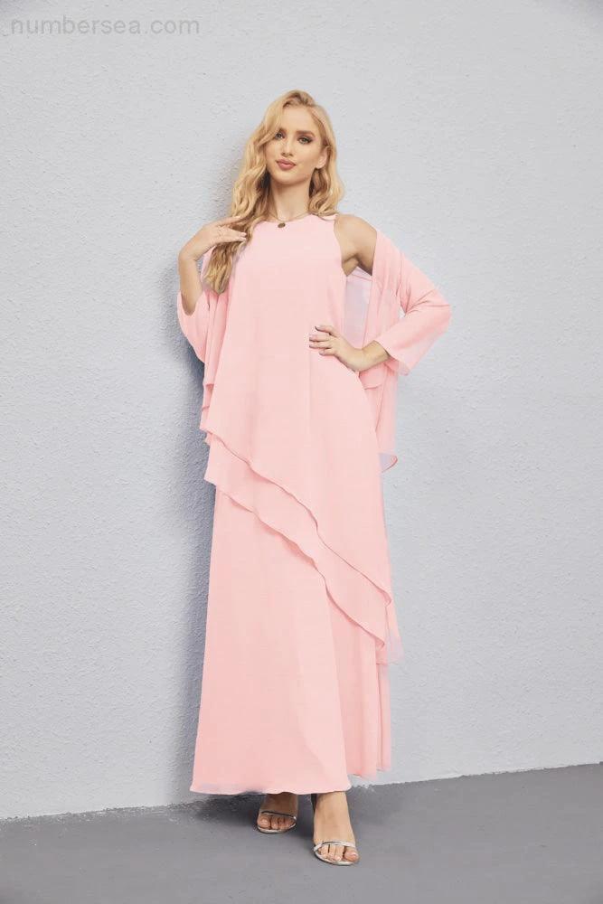Mother of Bride Dresses with Open Front Lightweight Cardigan Formal Prom Gown  28081 - Image 159