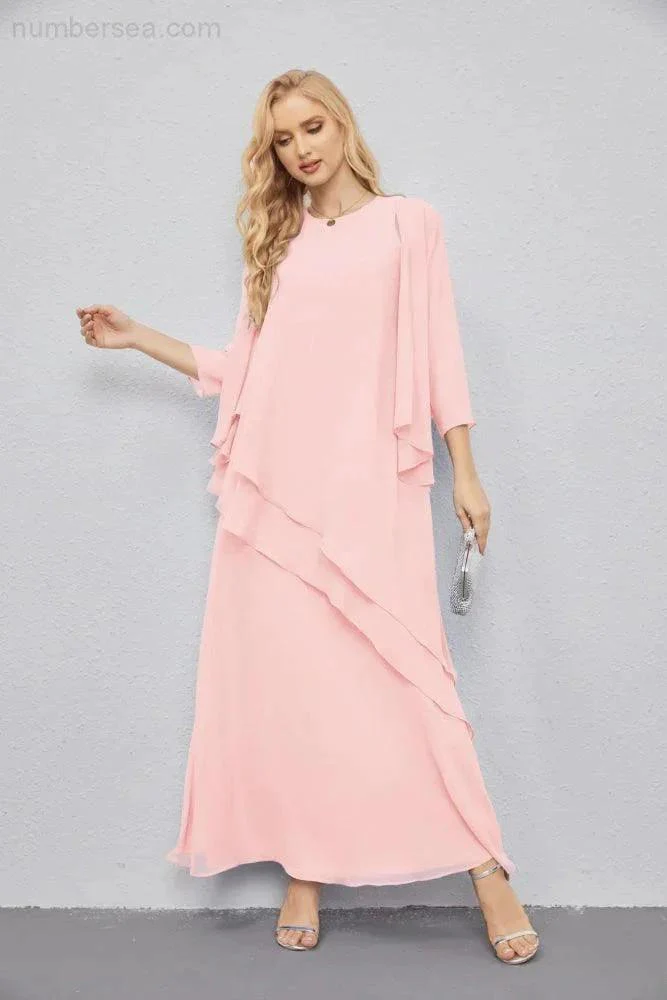 Mother of Bride Dresses with Open Front Lightweight Cardigan Formal Prom Gown  28081 - Image 160
