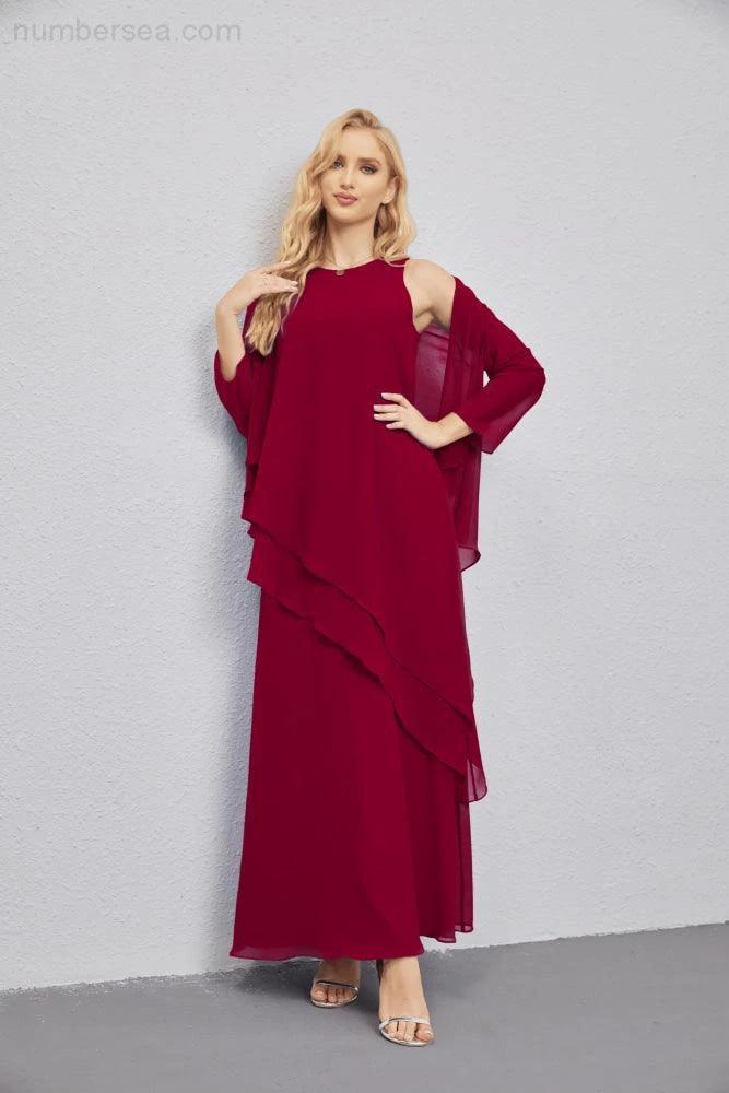 Mother of Bride Dresses with Open Front Lightweight Cardigan Formal Prom Gown  28081 - Image 163