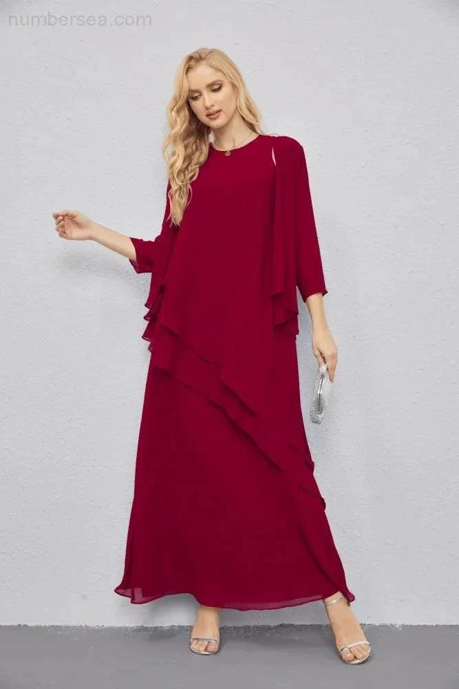 Mother of Bride Dresses with Open Front Lightweight Cardigan Formal Prom Gown  28081 - Image 164