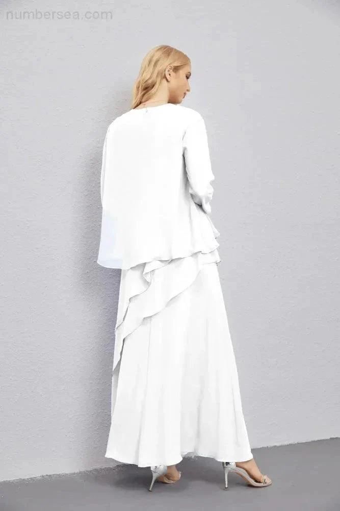 Mother of Bride Dresses with Open Front Lightweight Cardigan Formal Prom Gown  28081 - Image 166