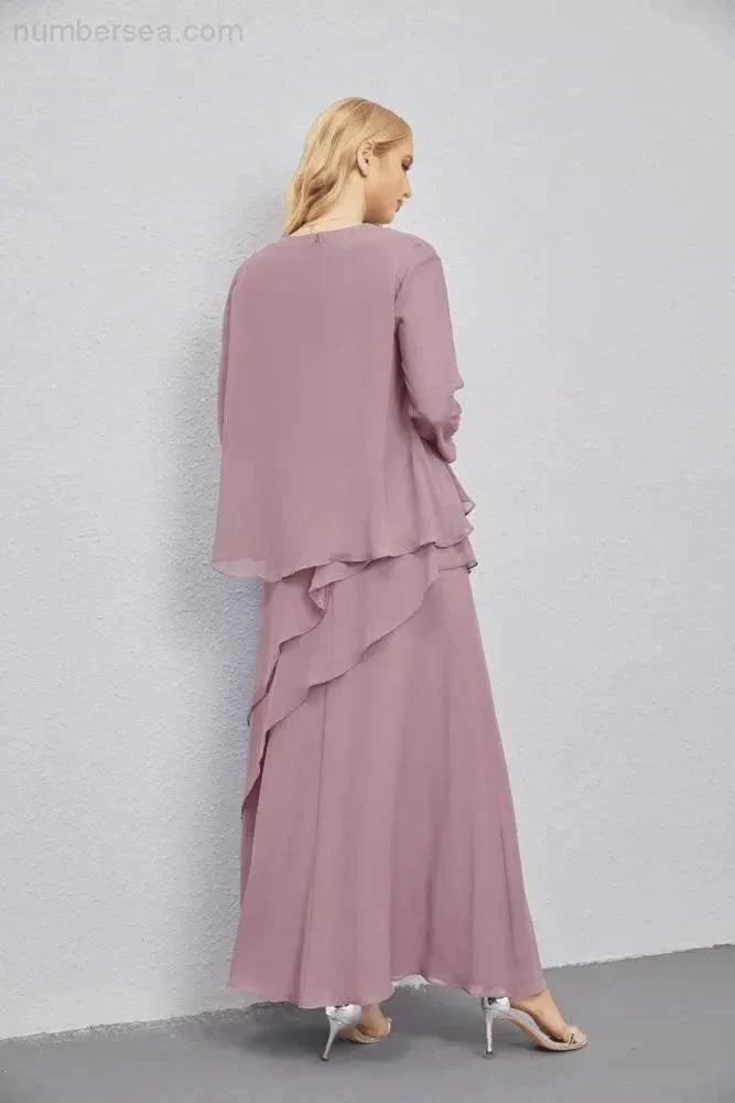 Mother of Bride Dresses with Open Front Lightweight Cardigan Formal Prom Gown  28081 - Image 2