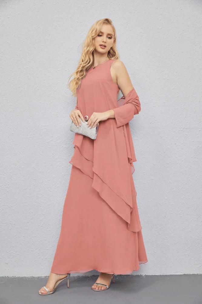 Mother of Bride Dresses with Open Front Lightweight Cardigan Formal Prom Gown  28081 - Image 21