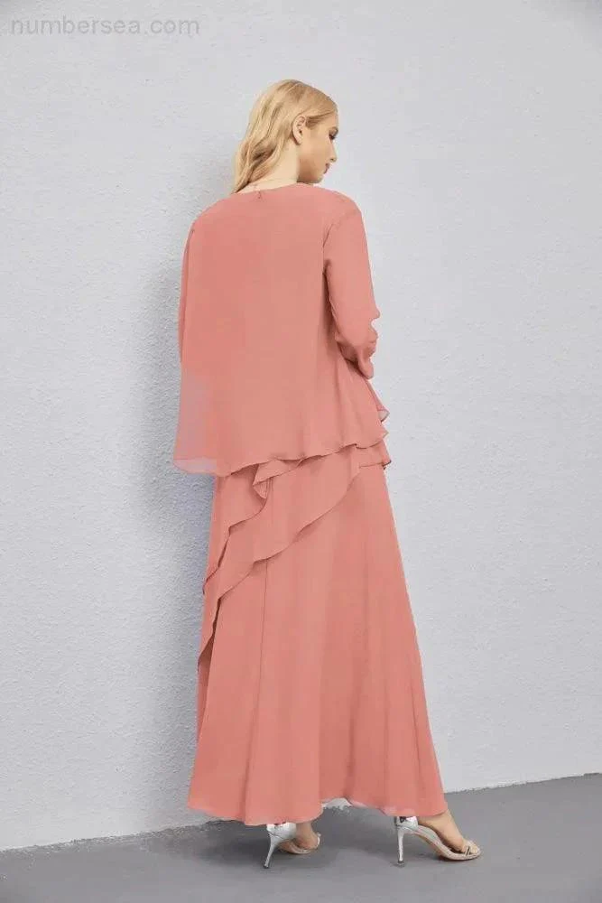 Mother of Bride Dresses with Open Front Lightweight Cardigan Formal Prom Gown  28081 - Image 22