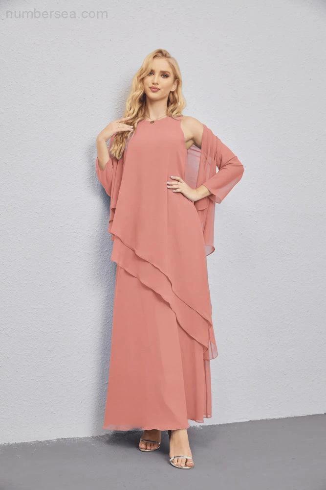 Mother of Bride Dresses with Open Front Lightweight Cardigan Formal Prom Gown  28081 - Image 23