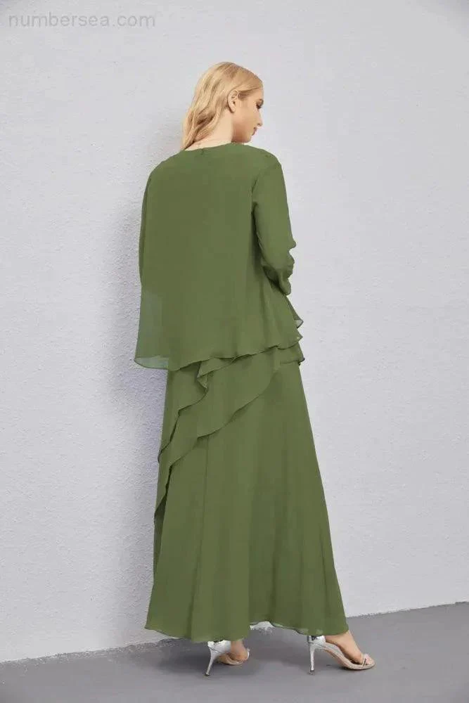 Mother of Bride Dresses with Open Front Lightweight Cardigan Formal Prom Gown  28081 - Image 26