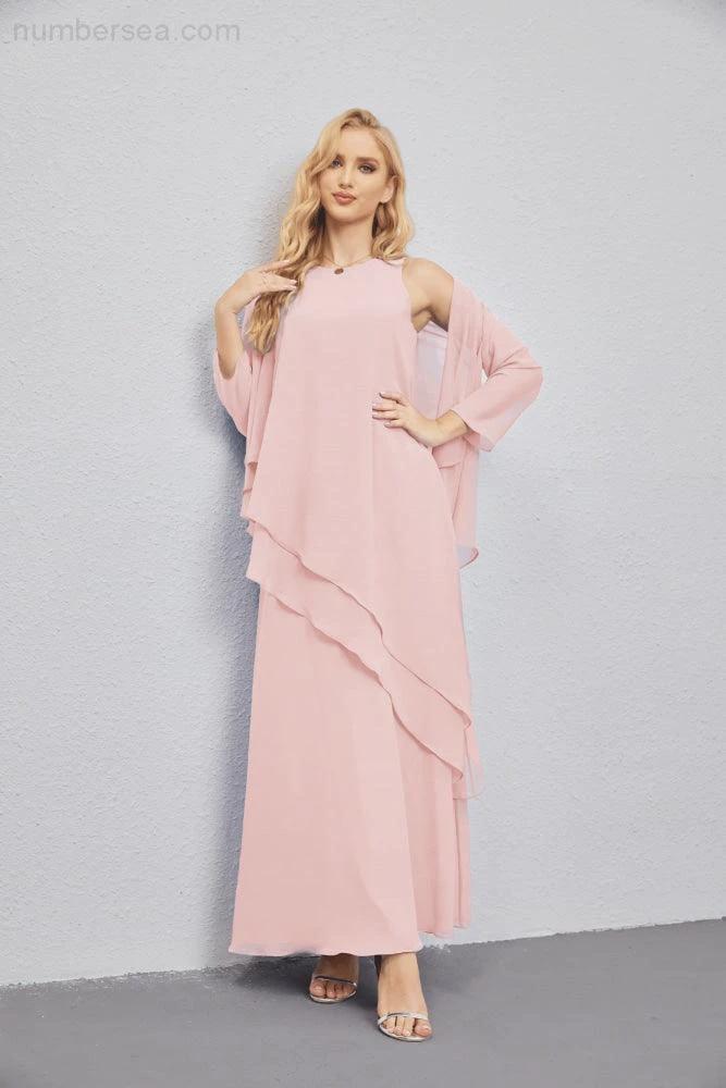 Mother of Bride Dresses with Open Front Lightweight Cardigan Formal Prom Gown  28081 - Image 35