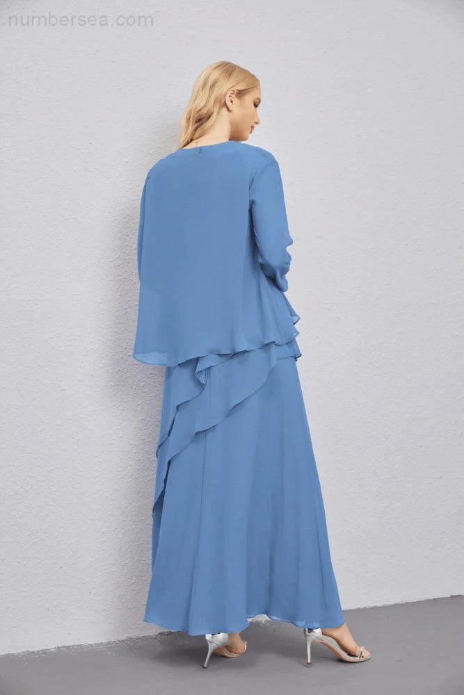 Mother of Bride Dresses with Open Front Lightweight Cardigan Formal Prom Gown  28081 - Image 38