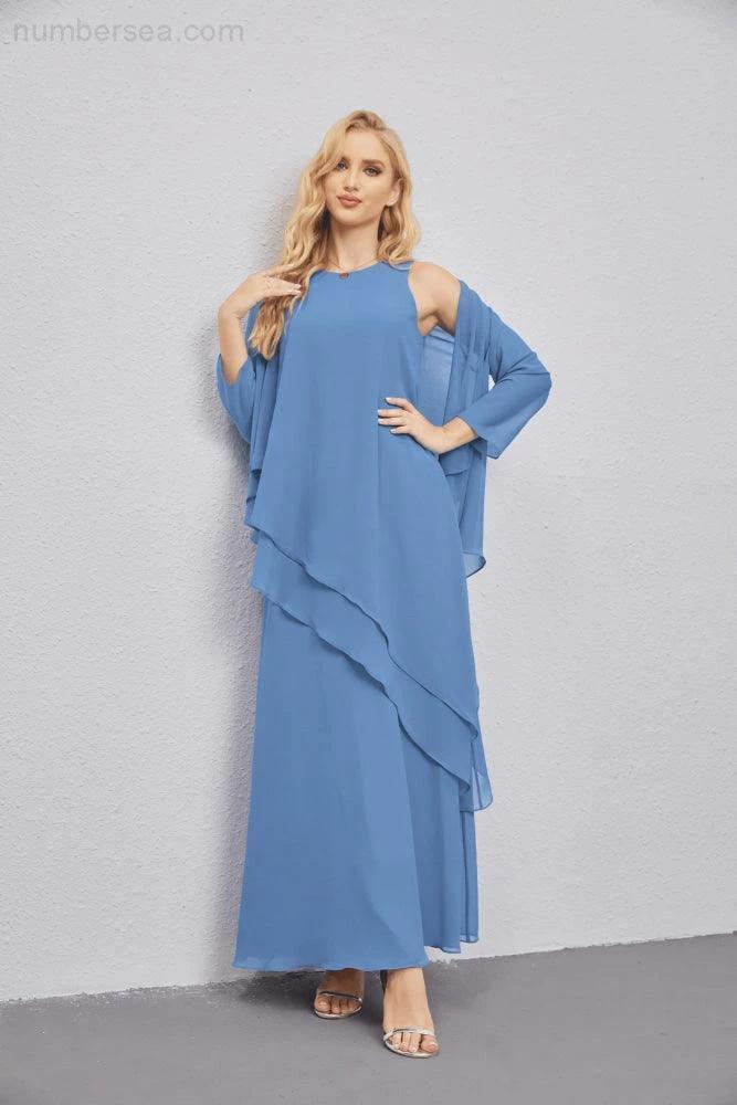 Mother of Bride Dresses with Open Front Lightweight Cardigan Formal Prom Gown  28081 - Image 39