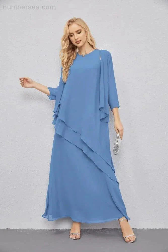 Mother of Bride Dresses with Open Front Lightweight Cardigan Formal Prom Gown  28081 - Image 40