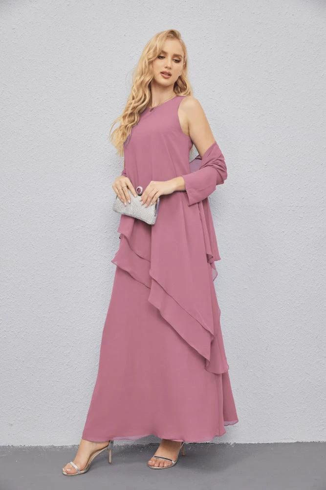 Mother of Bride Dresses with Open Front Lightweight Cardigan Formal Prom Gown  28081 - Image 41