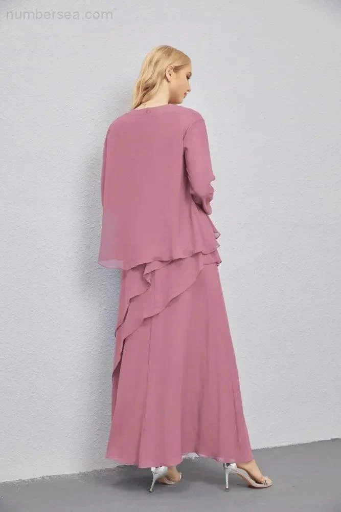 Mother of Bride Dresses with Open Front Lightweight Cardigan Formal Prom Gown  28081 - Image 42
