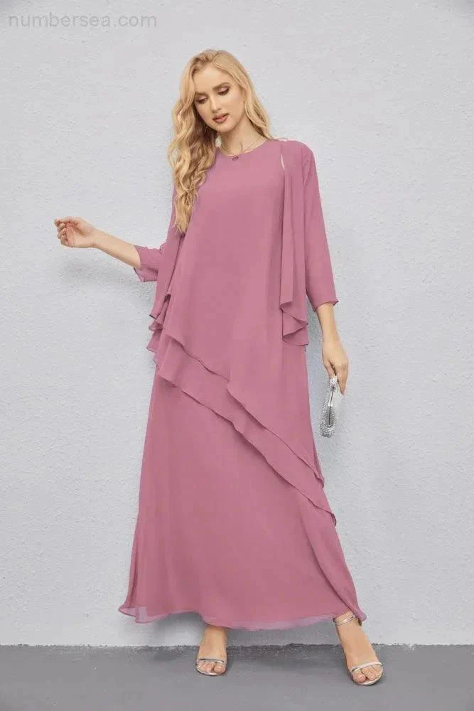 Mother of Bride Dresses with Open Front Lightweight Cardigan Formal Prom Gown  28081 - Image 44