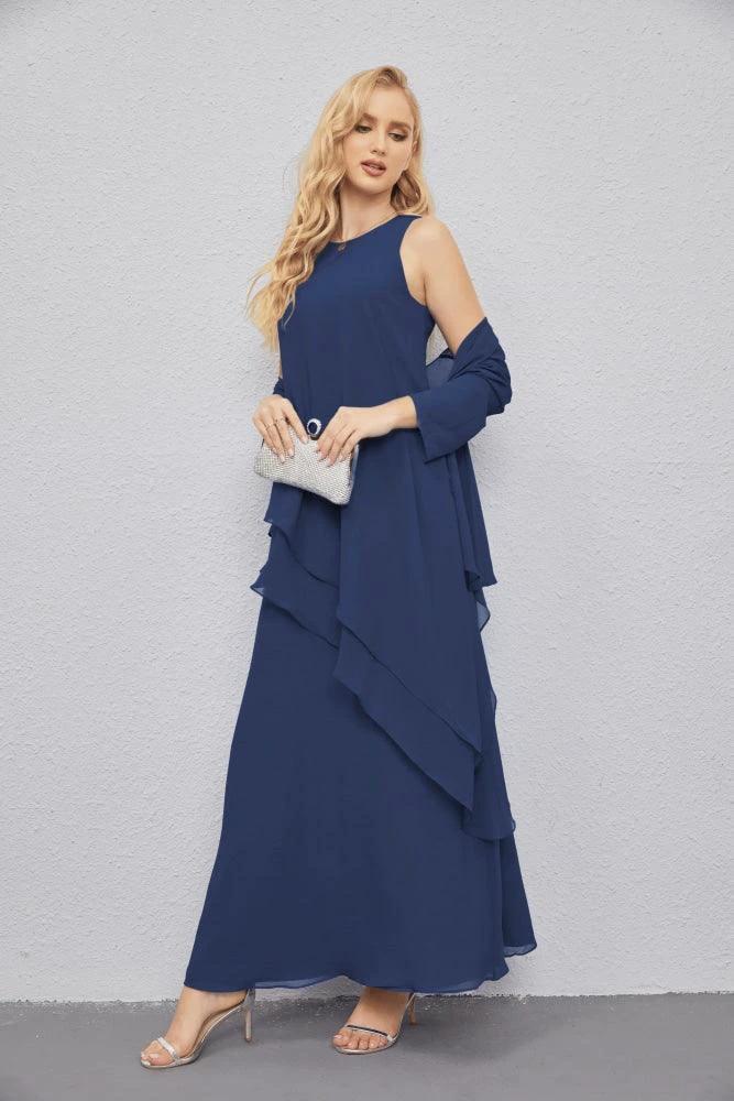 Mother of Bride Dresses with Open Front Lightweight Cardigan Formal Prom Gown  28081 - Image 49