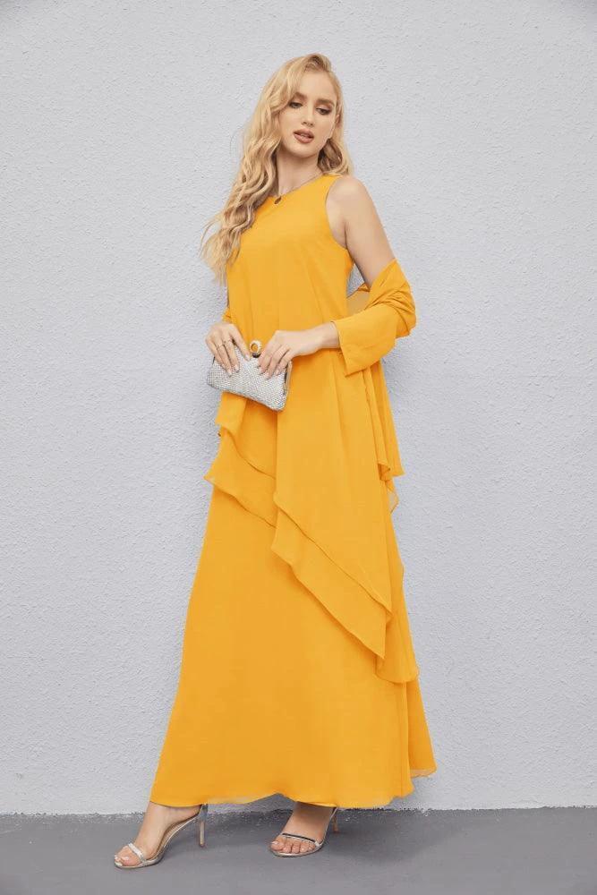 Mother of Bride Dresses with Open Front Lightweight Cardigan Formal Prom Gown  28081 - Image 5