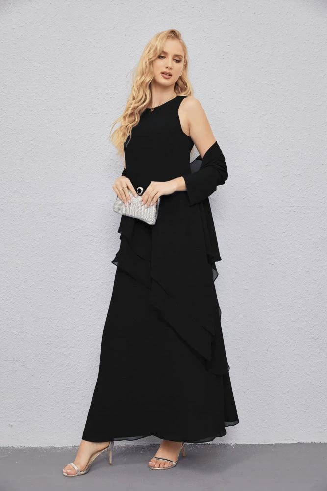 Mother of Bride Dresses with Open Front Lightweight Cardigan Formal Prom Gown  28081 - Image 57