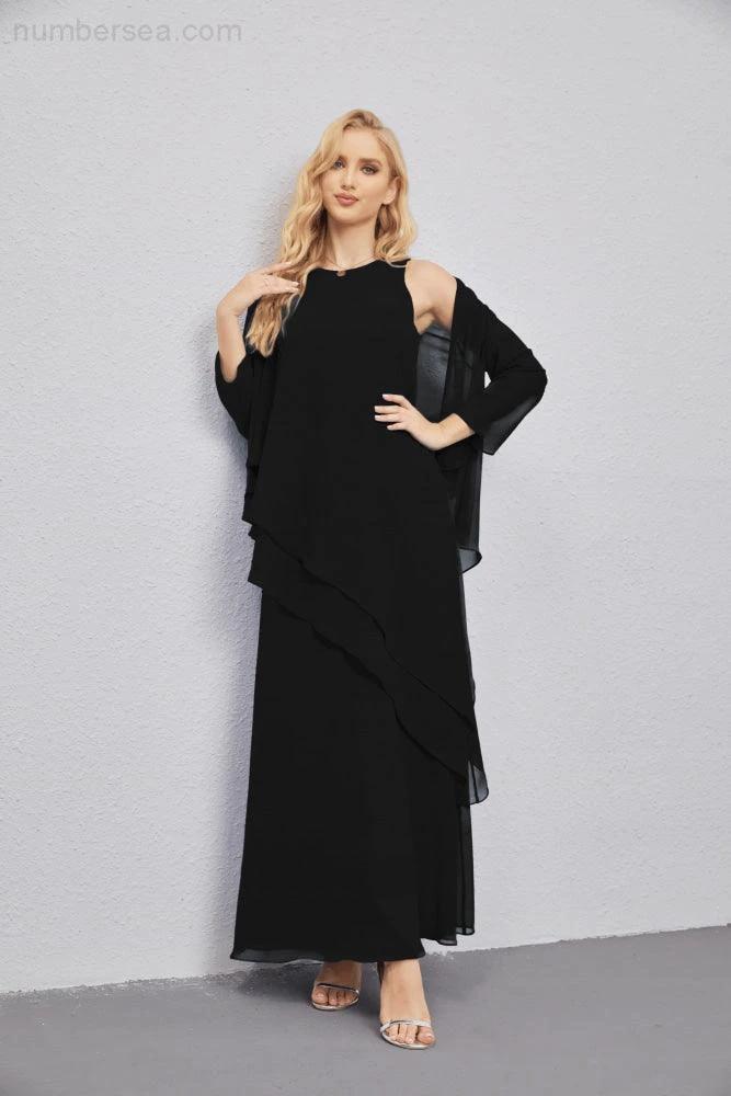 Mother of Bride Dresses with Open Front Lightweight Cardigan Formal Prom Gown  28081 - Image 59