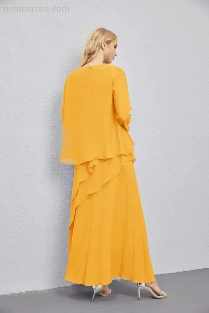 Mother of Bride Dresses with Open Front Lightweight Cardigan Formal Prom Gown  28081 - Image 6
