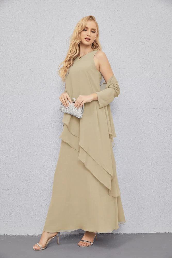 Mother of Bride Dresses with Open Front Lightweight Cardigan Formal Prom Gown  28081 - Image 61