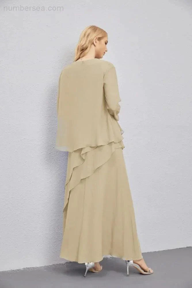 Mother of Bride Dresses with Open Front Lightweight Cardigan Formal Prom Gown  28081 - Image 62