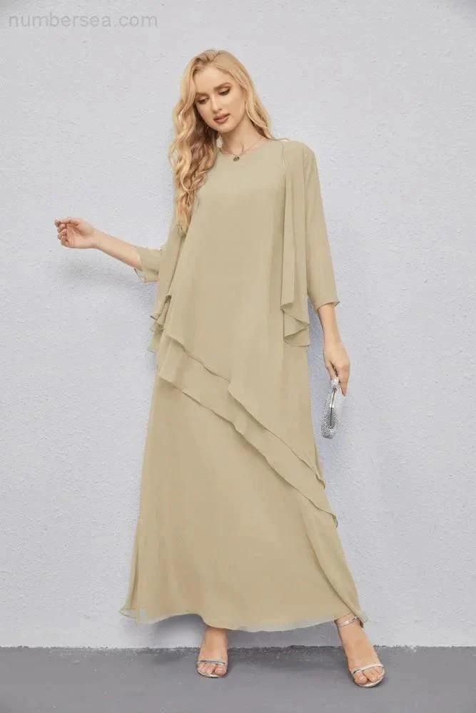 Mother of Bride Dresses with Open Front Lightweight Cardigan Formal Prom Gown  28081 - Image 64