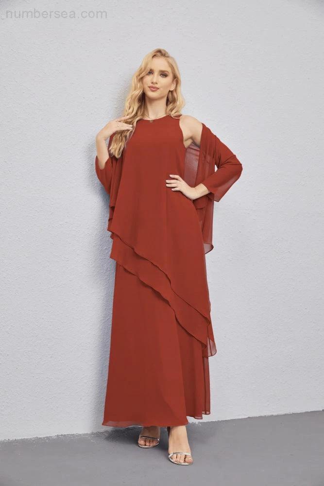 Mother of Bride Dresses with Open Front Lightweight Cardigan Formal Prom Gown  28081 - Image 75