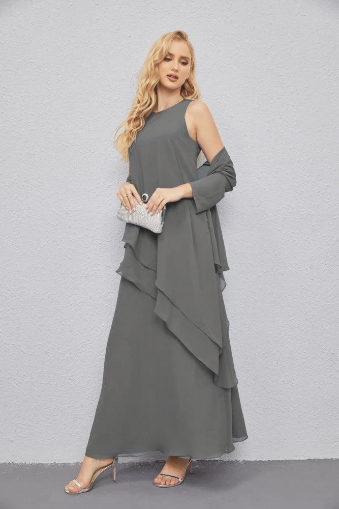 Mother of Bride Dresses with Open Front Lightweight Cardigan Formal Prom Gown  28081 - Image 77