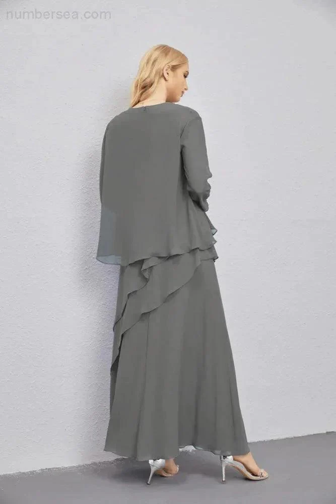 Mother of Bride Dresses with Open Front Lightweight Cardigan Formal Prom Gown  28081 - Image 78