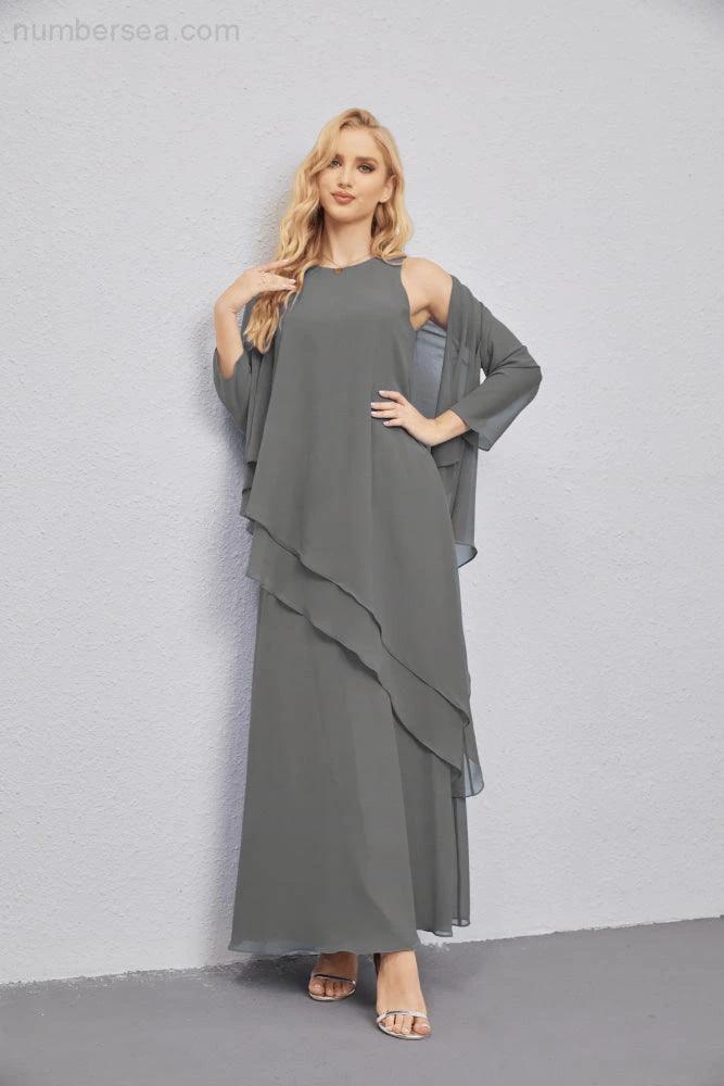 Mother of Bride Dresses with Open Front Lightweight Cardigan Formal Prom Gown  28081 - Image 79