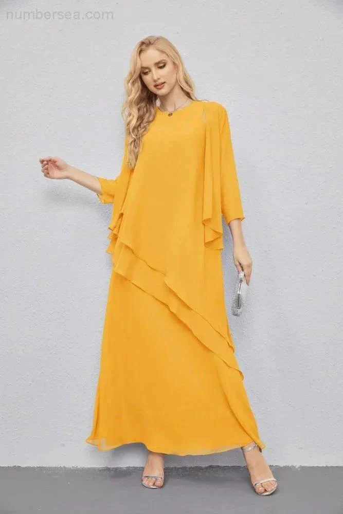 Mother of Bride Dresses with Open Front Lightweight Cardigan Formal Prom Gown  28081 - Image 8