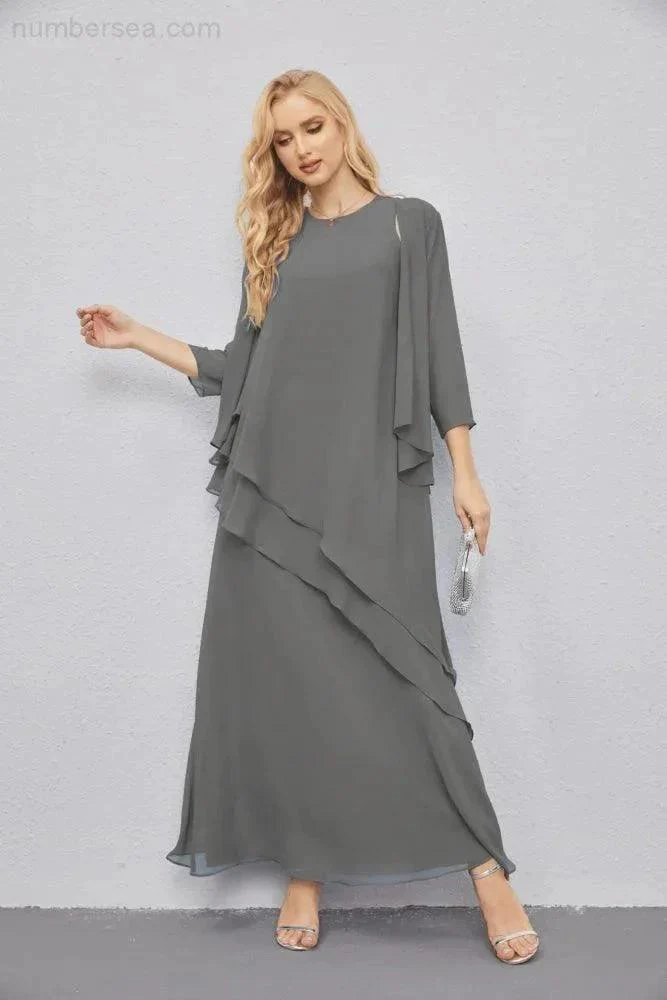 Mother of Bride Dresses with Open Front Lightweight Cardigan Formal Prom Gown  28081 - Image 80