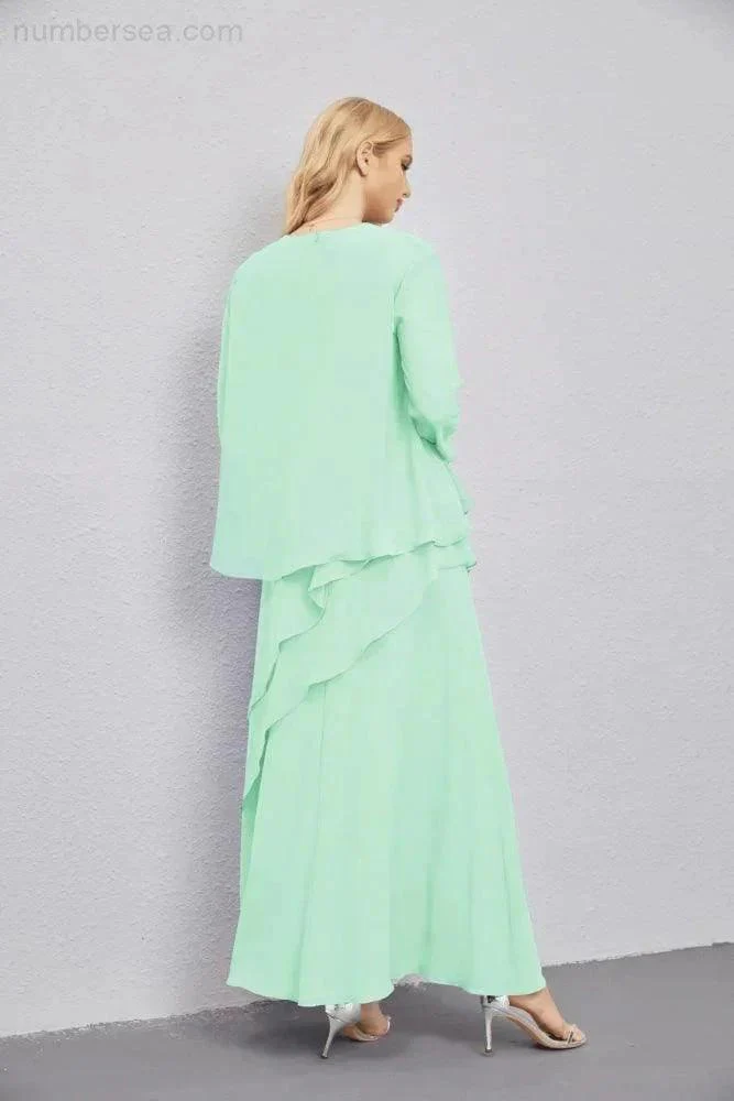 Mother of Bride Dresses with Open Front Lightweight Cardigan Formal Prom Gown  28081 - Image 86