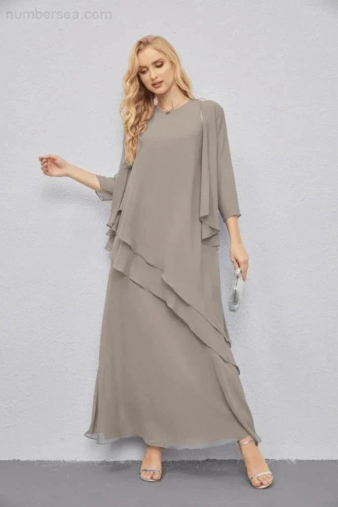 Mother of Bride Dresses with Open Front Lightweight Cardigan Formal Prom Gown  28081 - Image 96