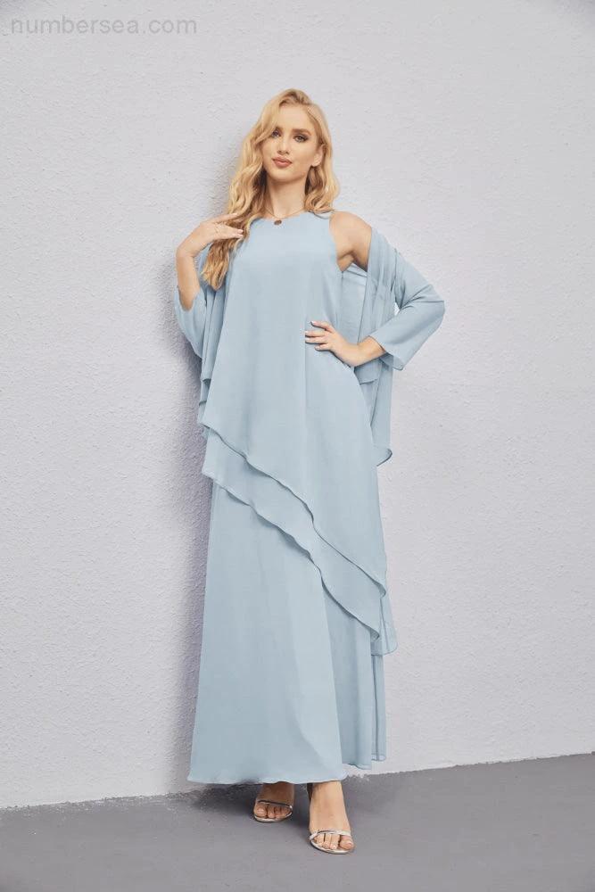 Mother of Bride Dresses with Open Front Lightweight Cardigan Formal Prom Gown  28081 - Image 99