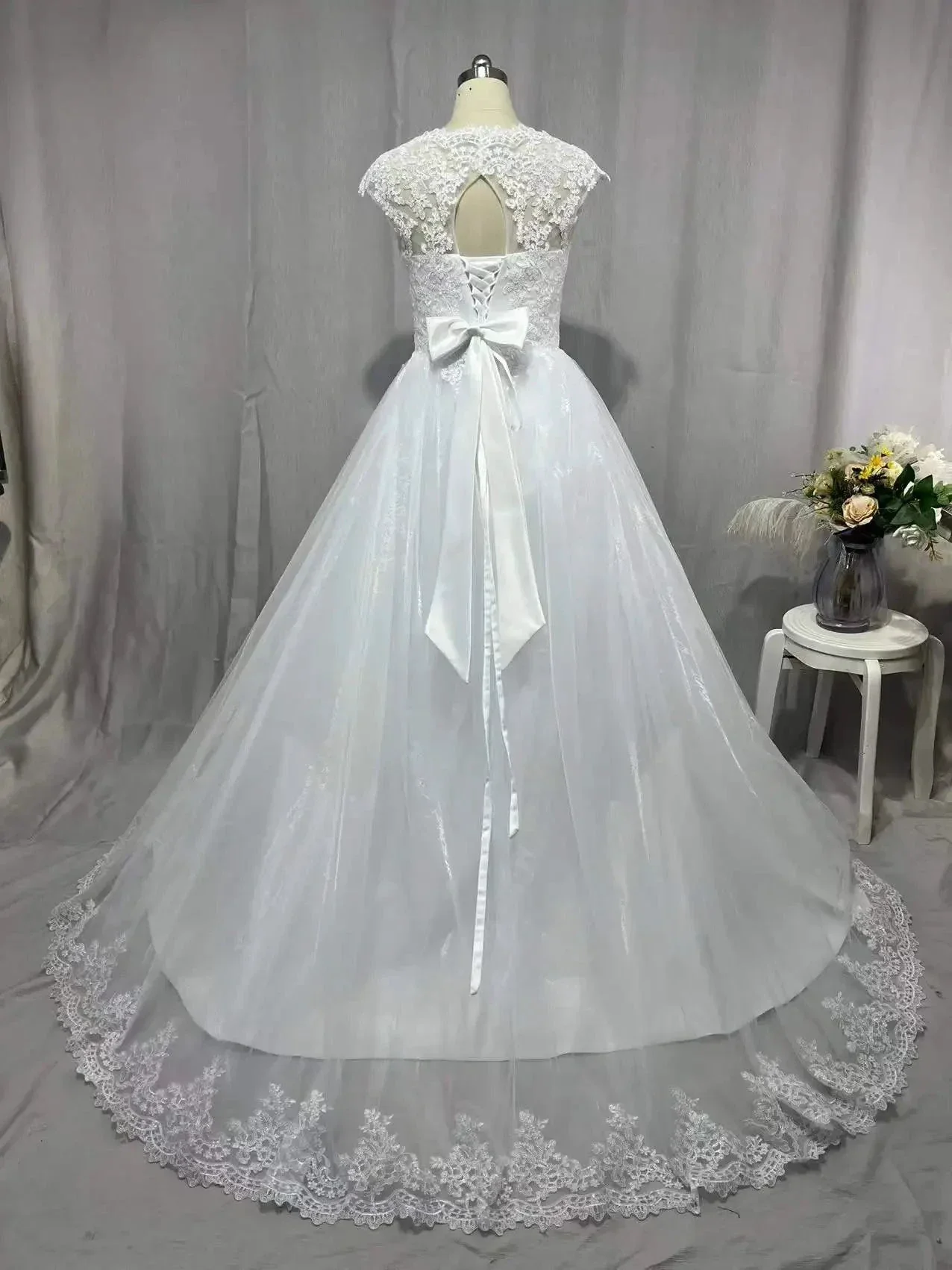 MYYBLE Real Photo Backless Cap Sleeves Bohemian Modern Wedding Dresses 2022 Plus Size Custom Made Vestido De Noiva Wedding Dress - Image 4
