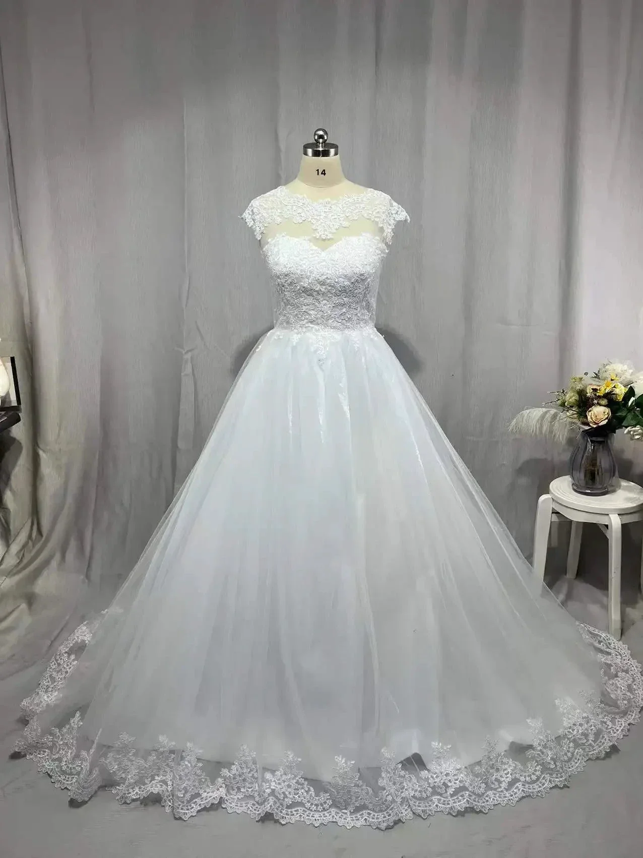MYYBLE Real Photo Backless Cap Sleeves Bohemian Modern Wedding Dresses 2022 Plus Size Custom Made Vestido De Noiva Wedding Dress - Image 5
