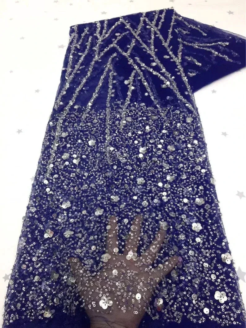 Navy Blue One Shoulder Evening Dresses V Neck Prom Gowns Custom Made Sequin Sparkly Formal Party Dresses Y4936 - Image 3