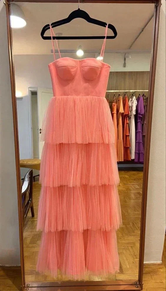 New Arrival Tiered Tulle Prom Dress Long Evening Dress Y4955 - Image 2