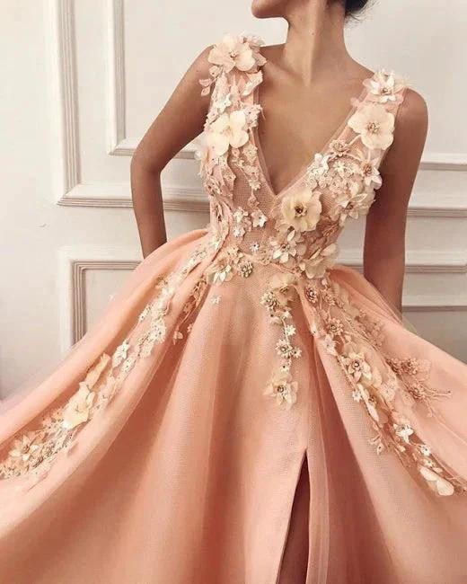 New Evening Dresses Long V Neck | Prom Dresses - Image 2