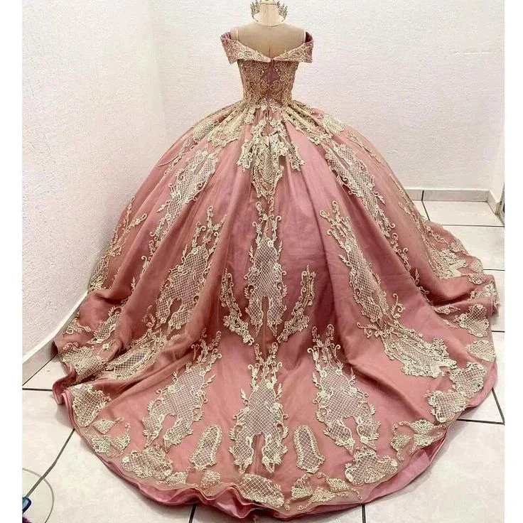 New Quinceanera Dress For Sweet Girl Beaded Appliques Floor Length Princess Ball Gown  Y6521 - Image 2