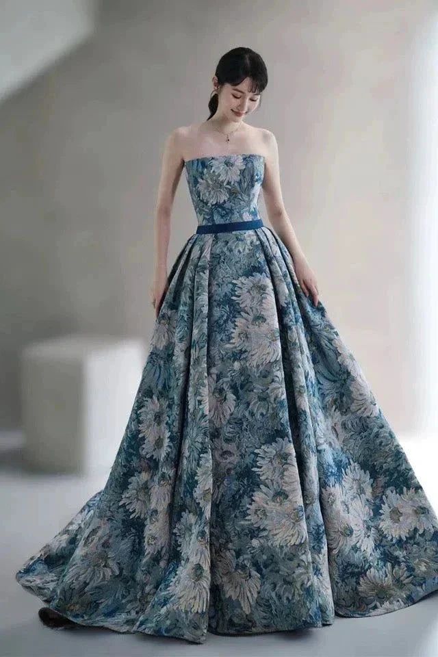 New Style Detachable Sleeve Long Prom Dress Unique Formal Evening Dress Y6081 - Image 4