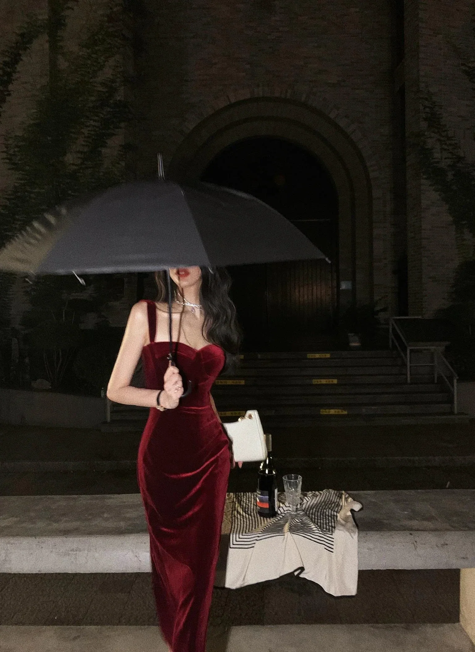New Summer Women Vintage Sleeveless Velvet Dress Female Spaghetti Strap Sexy Bodycon Dress Ladies Elegant Evening Dress Y1654 - Image 5