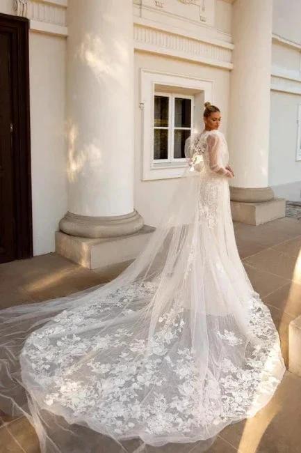 Noble sweetheart sleeveless mermaid lace Wedding dresses - Image 2