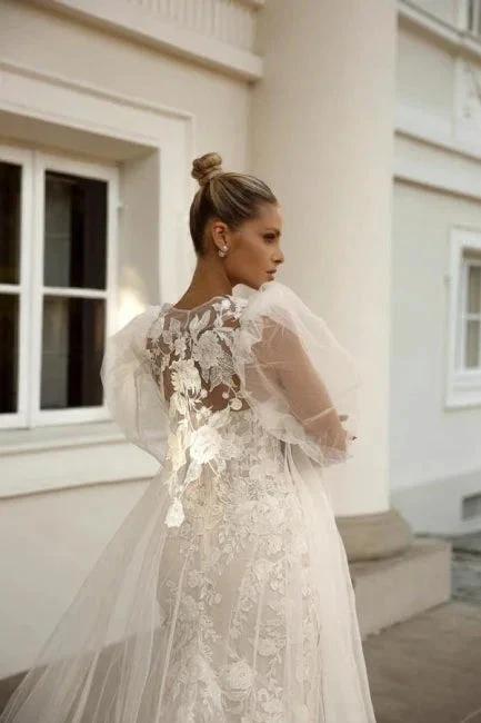 Noble sweetheart sleeveless mermaid lace Wedding dresses - Image 4